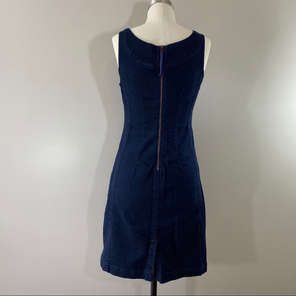 Anthropologie Holding Horses Denim Shift Dress - Picture 3 of 6